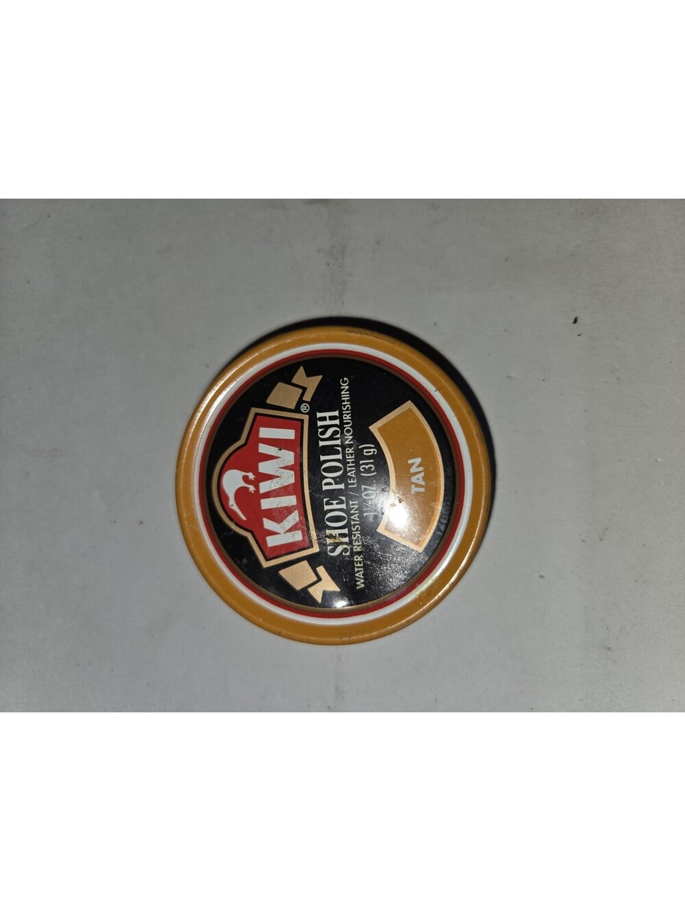 Kiwi Shoe Polish Tan Tin Can For Decoration Empty A6